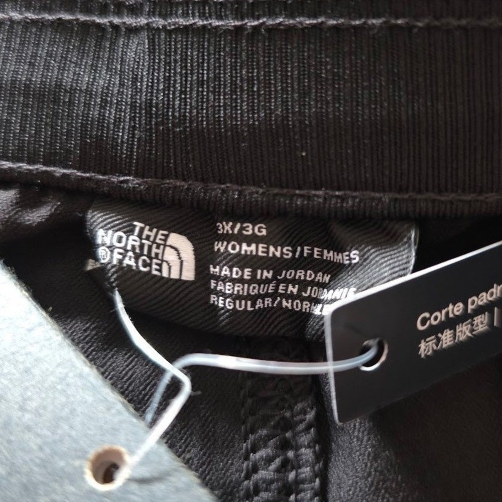 The North Face Aphrodite Pant Plus Black Ruched Hiking Pants NF0A4AS8 3X Regular - Picture 3 of 9